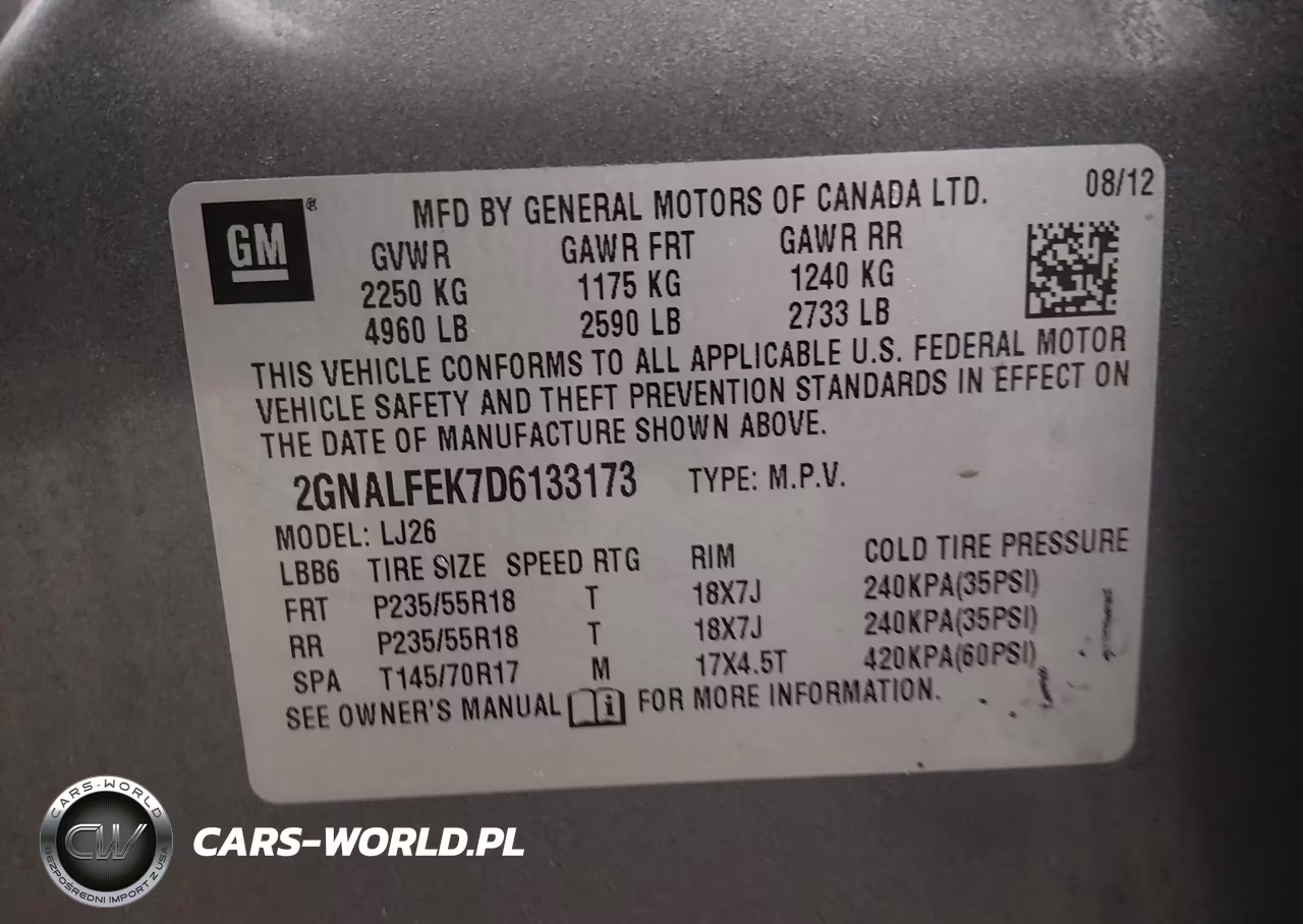 2013 Chevrolet Equinox Ltz VIN:2GNALFEK7D6133173 - 9
