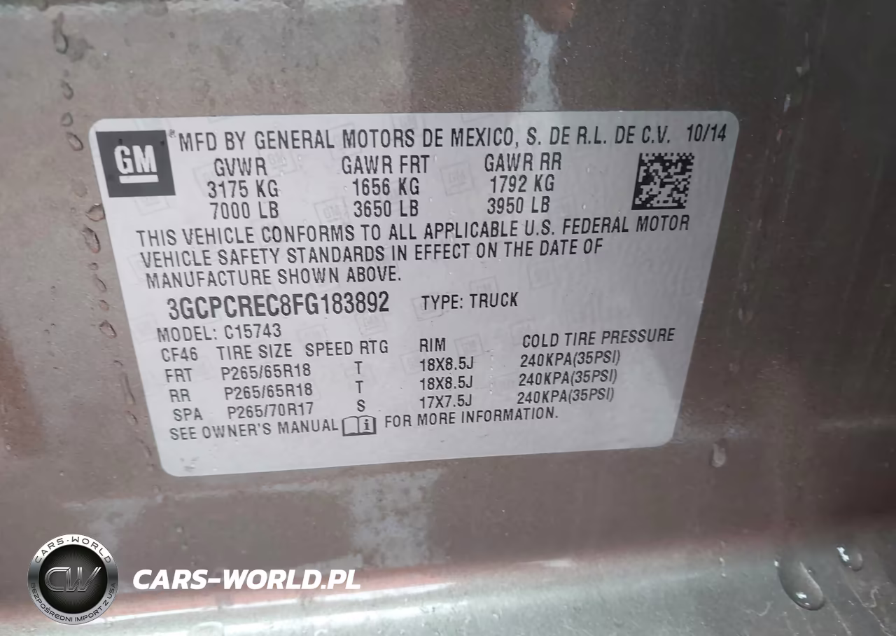 2015 Chevrolet Silverado 1500 1Lt VIN:3GCPCREC8FG183892 - 9