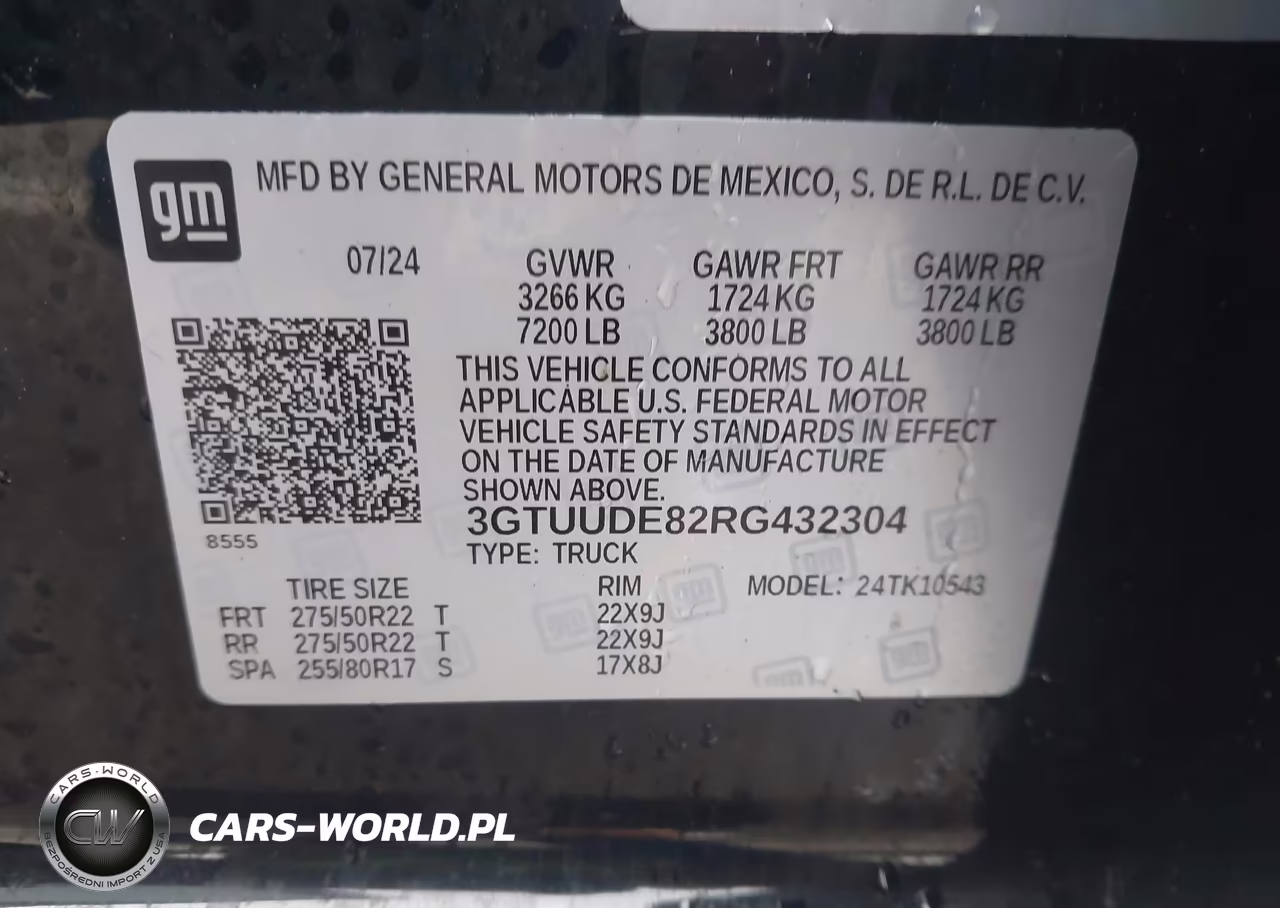 2024 GMC Sierra 1500 4Wd Short Box Slt VIN:3GTUUDE82RG432304 - 9