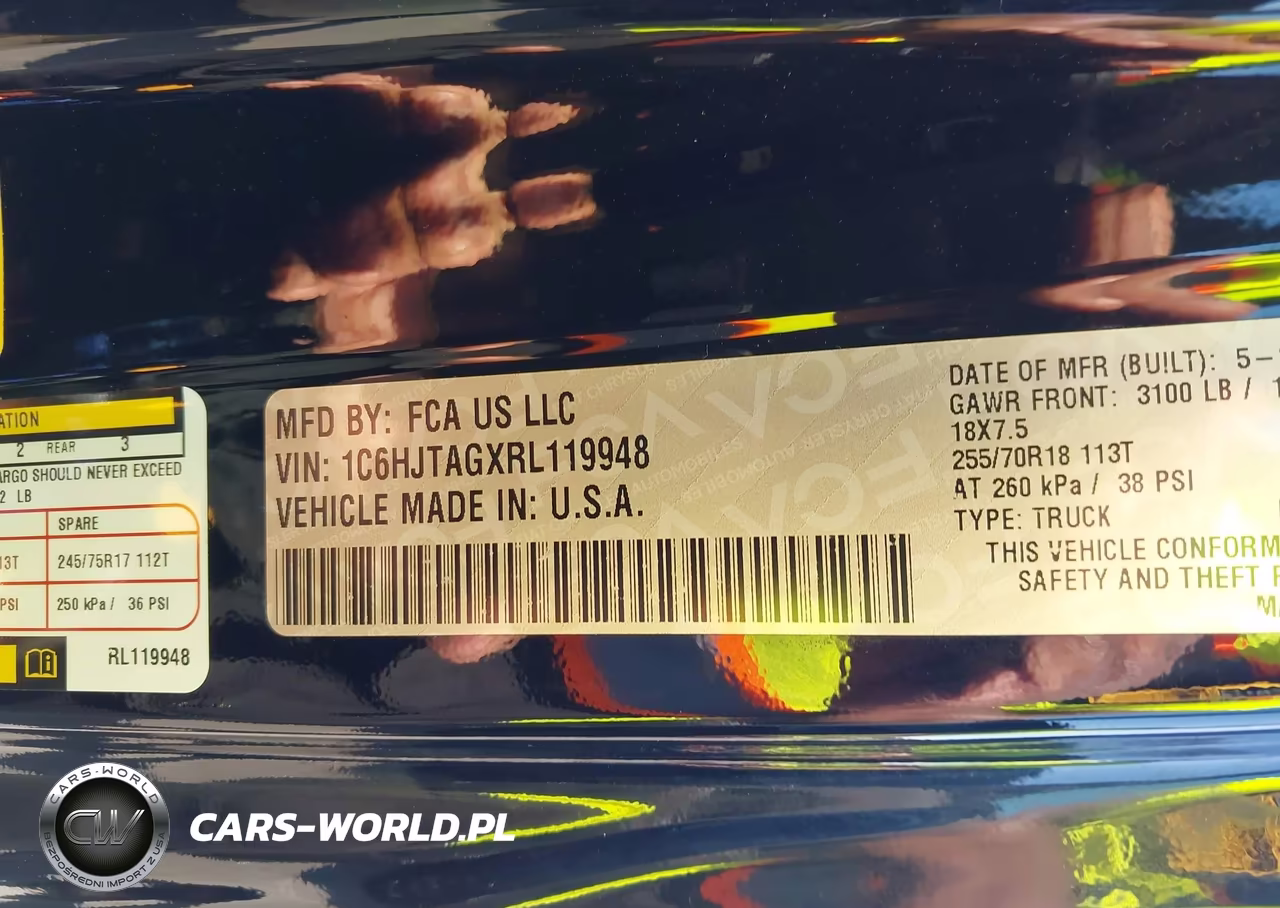2024 Jeep Gladiator Sport S VIN:1C6HJTAGXRL119948 - 9