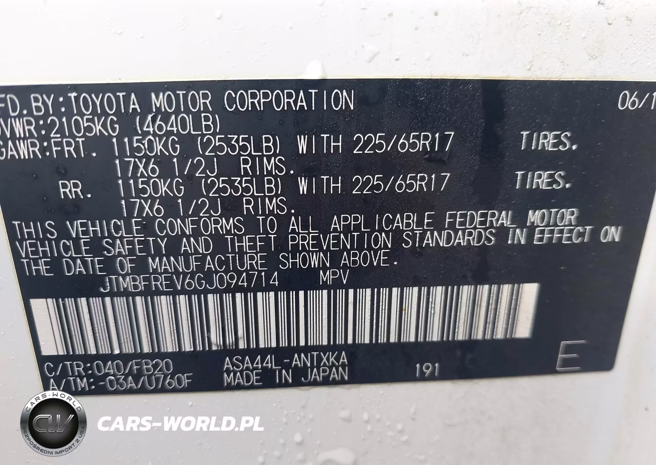 2016 Toyota Rav4 Le VIN:JTMBFREV6GJ094714 - 9
