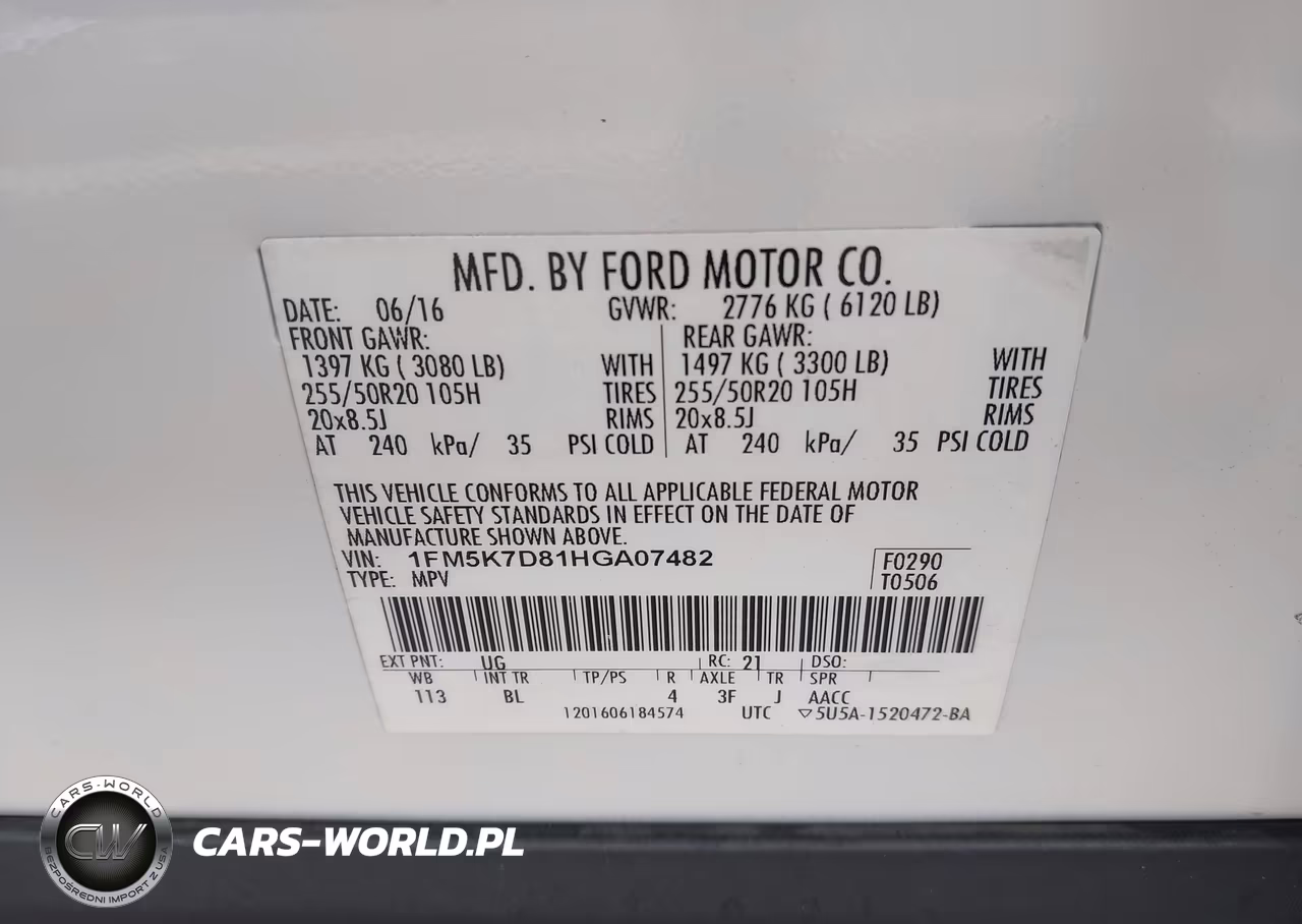 2017 Ford Explorer Xlt VIN:1FM5K7D81HGA07482 - 9