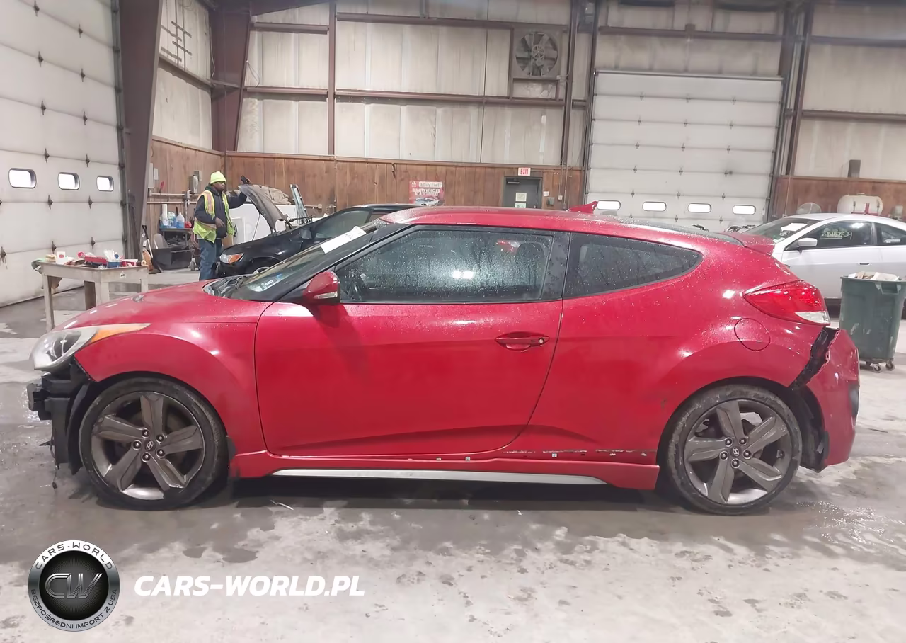 2014 Hyundai Veloster Turbo W-Black VIN:KMHTC6AE9EU206883 - 14
