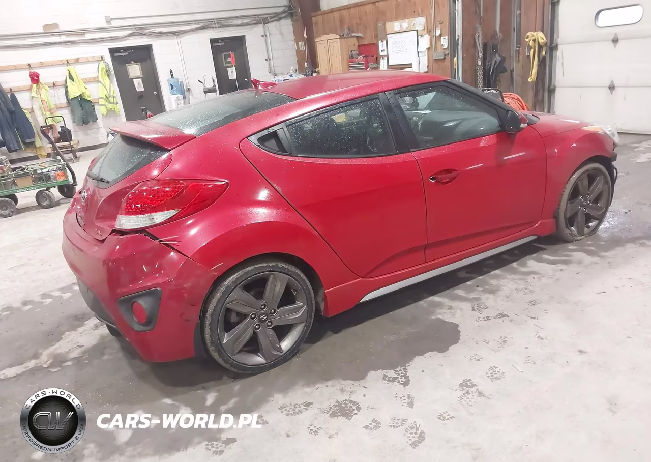 2014 Hyundai Veloster Turbo W-Black VIN:KMHTC6AE9EU206883 - 4