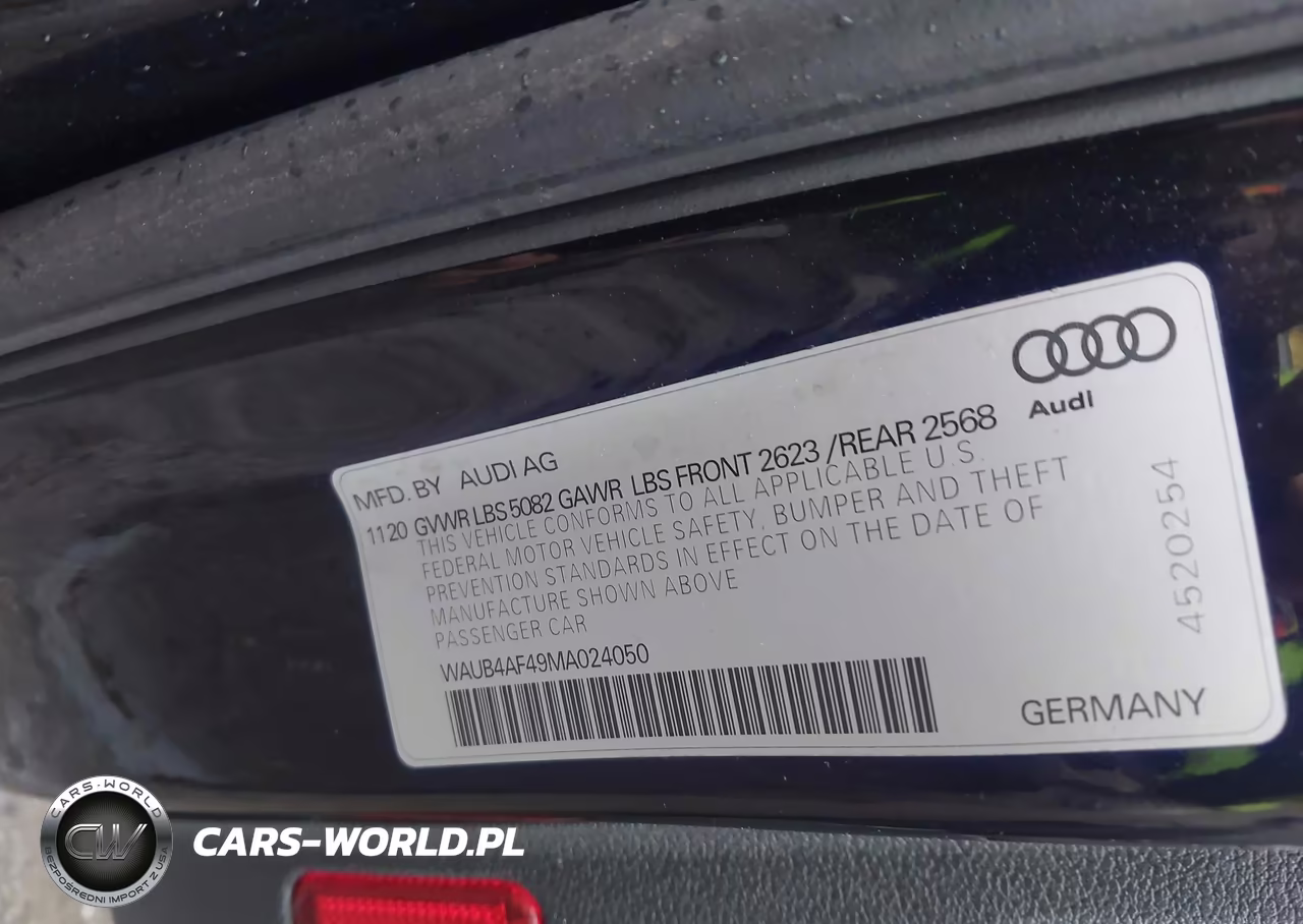 2021 Audi S4 Premium Plus Tfsi Quattro Tiptronic VIN:WAUB4AF49MA024050 - 9