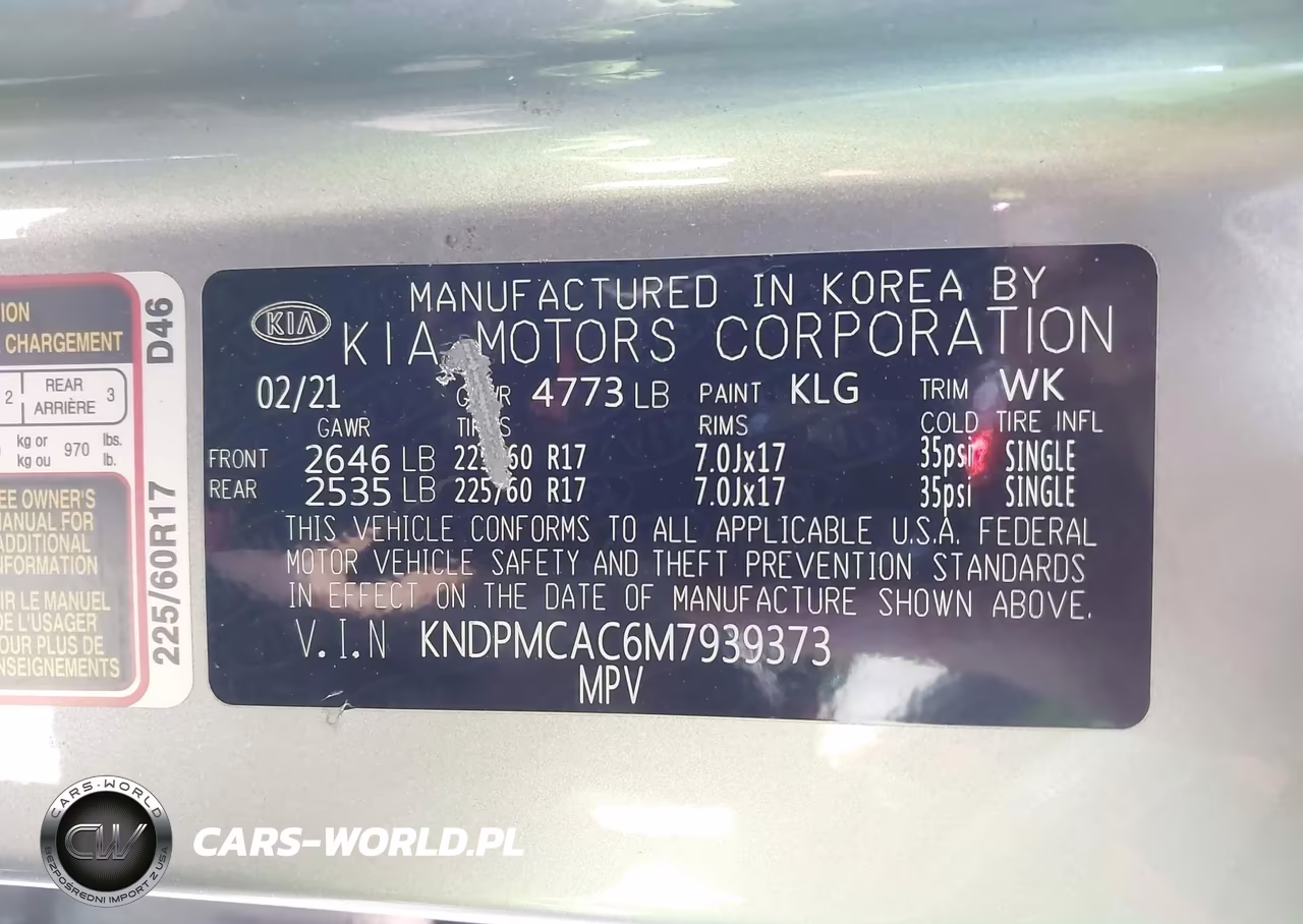2021 Kia Sportage Lx VIN:KNDPMCAC6M7939373 - 9