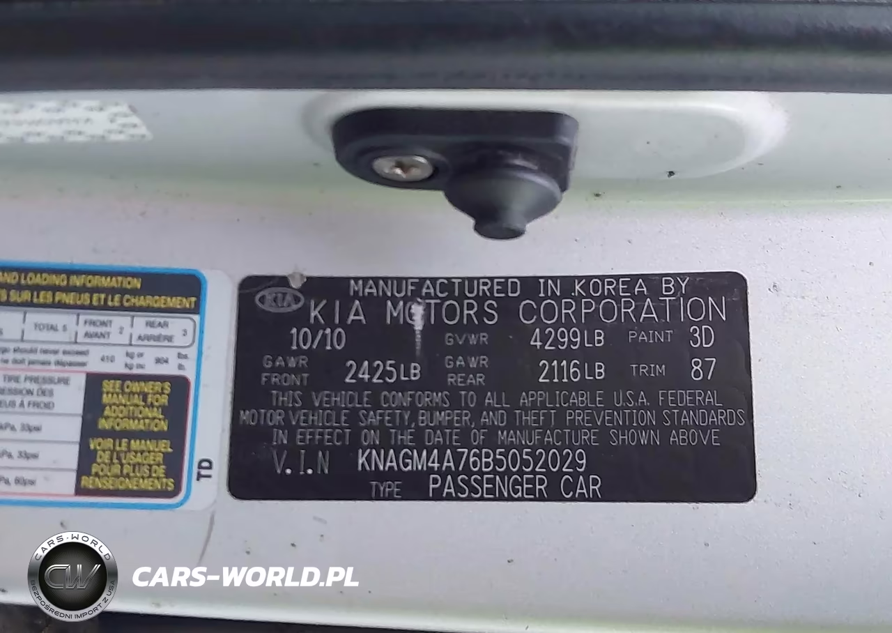 2011 Kia Optima Lx VIN:KNAGM4A76B5052029 - 9