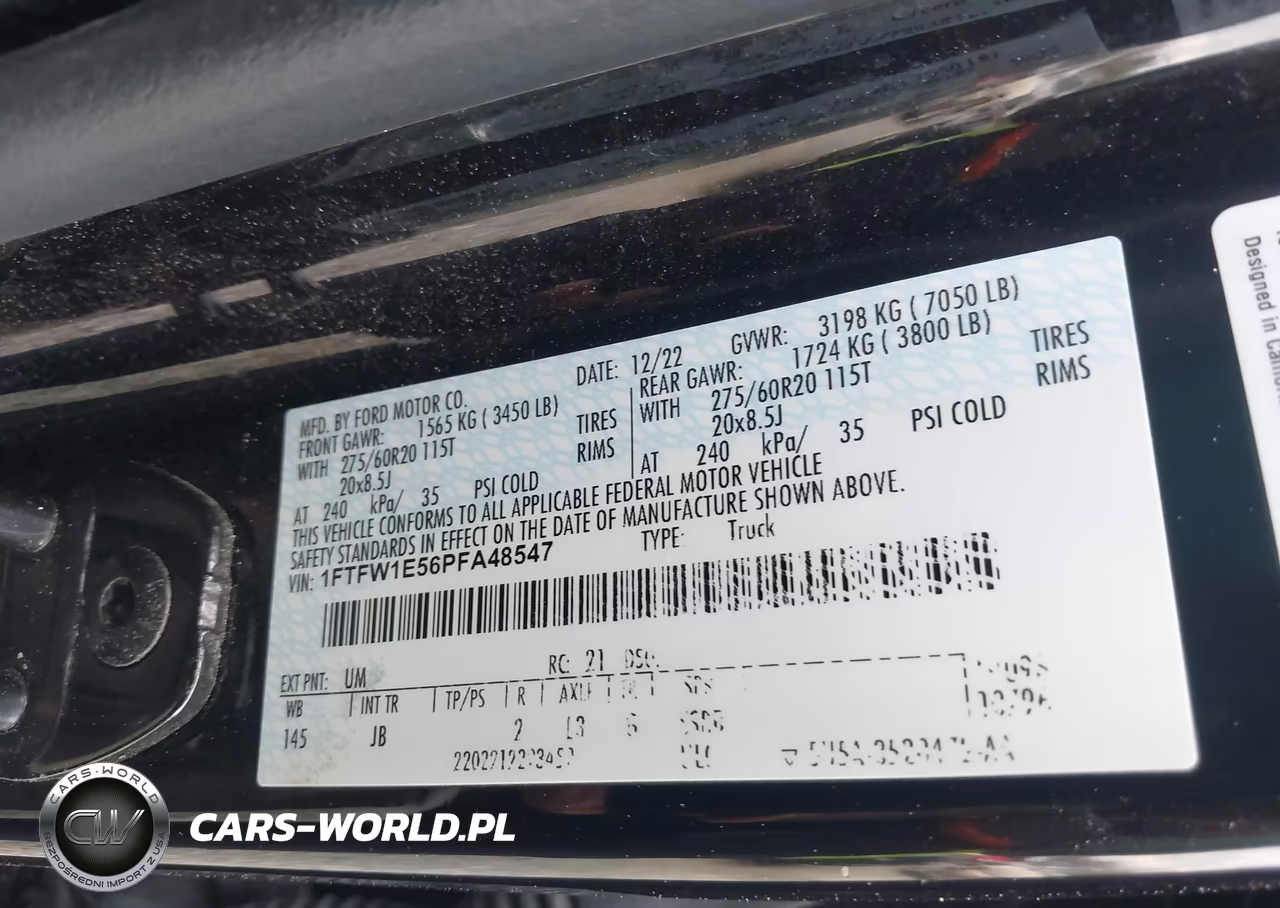 2023 Ford F-150 Xl VIN:1FTFW1E56PFA48547 - 9