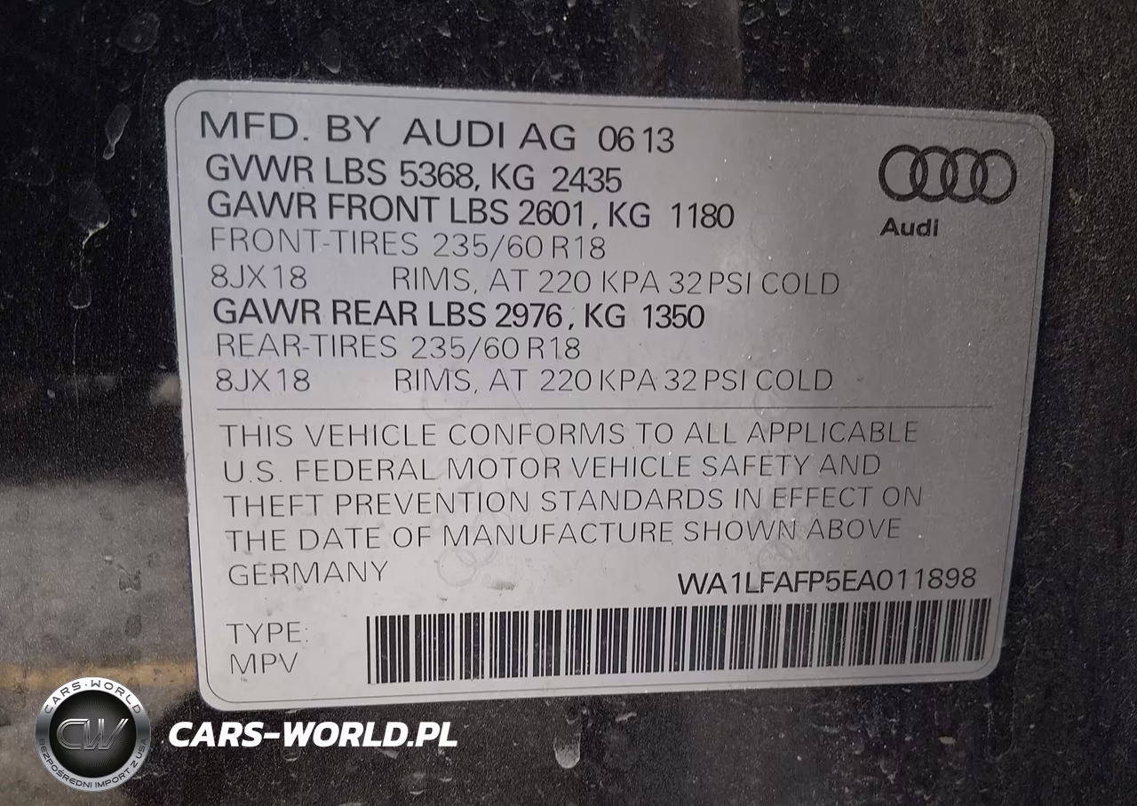 2014 Audi Q5 2.0T Premium VIN:WA1LFAFP5EA011898 - 9