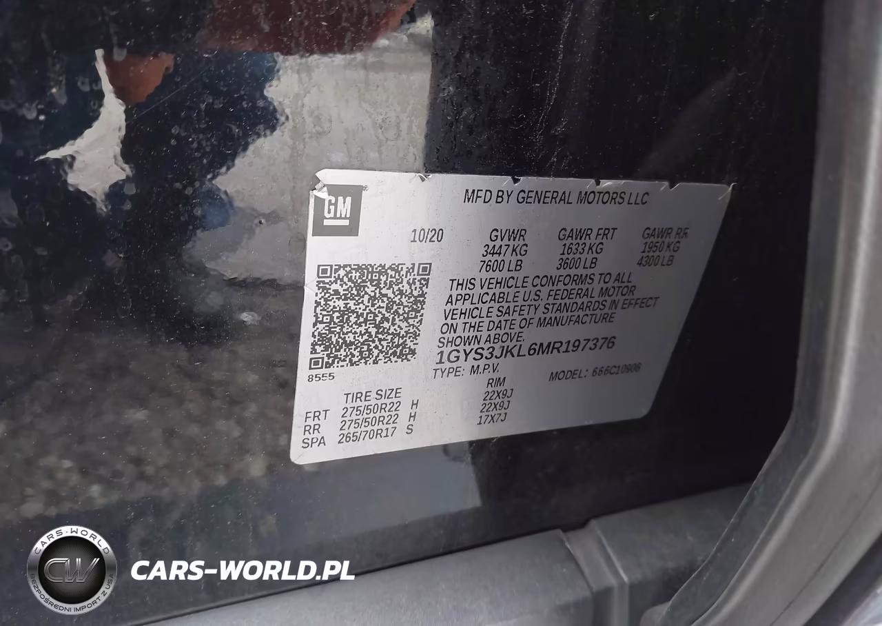 2021 Cadillac Escalade Esv 2Wd Luxury VIN:1GYS3JKL6MR197376 - 9