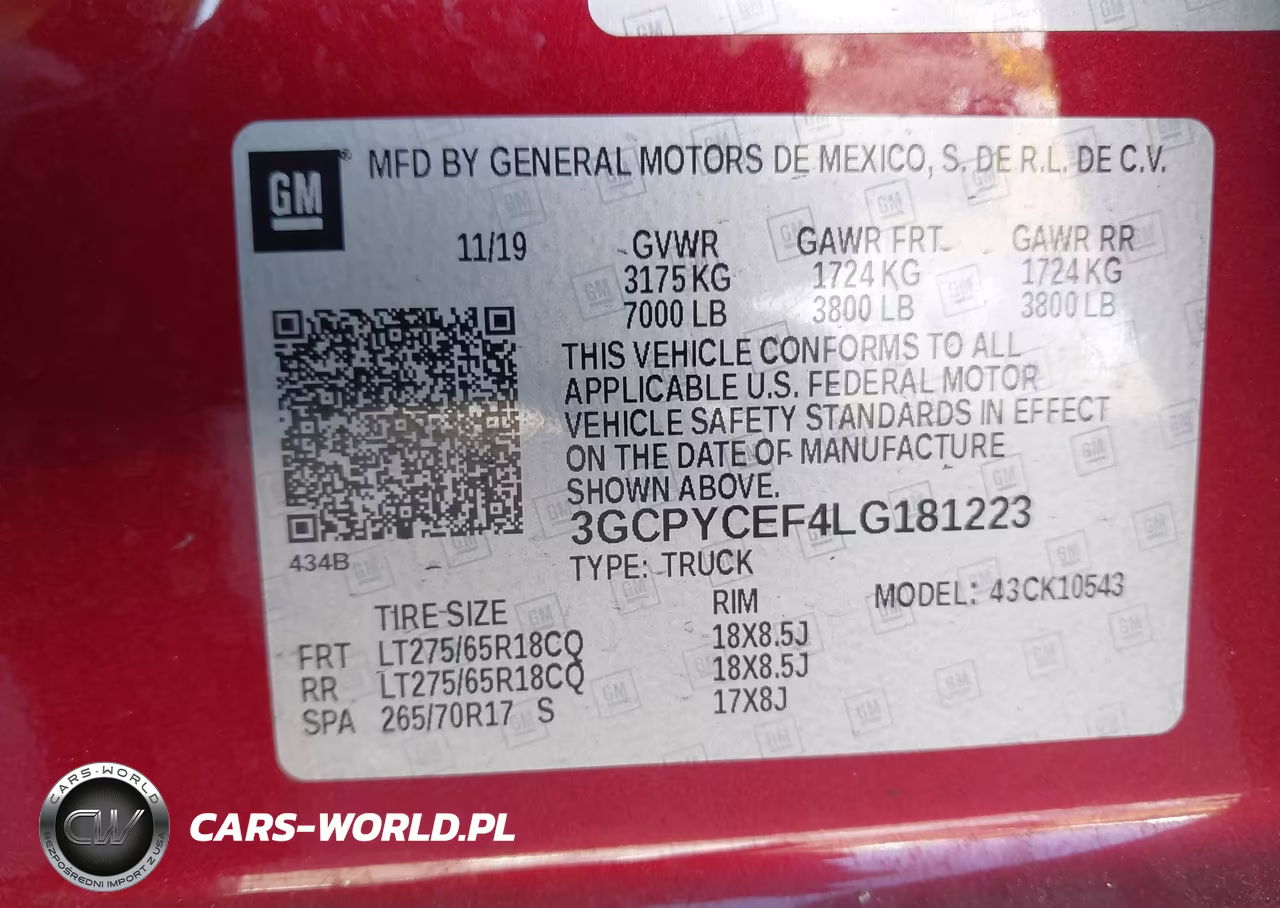 2020 Chevrolet Silverado 1500 4Wd Short Bed Custom Trail Boss VIN:3GCPYCEF4LG181223 - 9