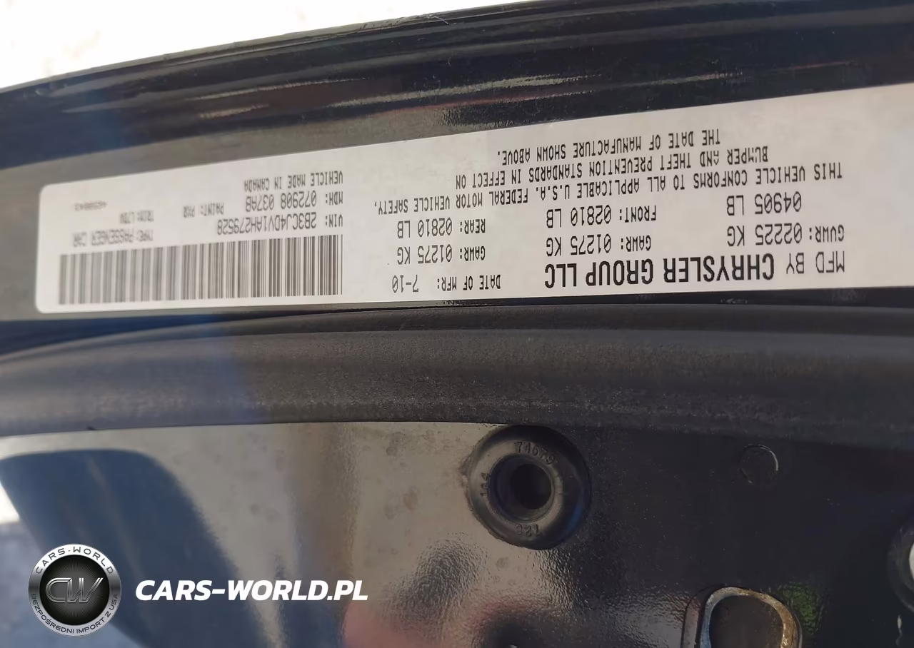 2010 Dodge Challenger Se VIN:2B3CJ4DV1AH279528 - 9