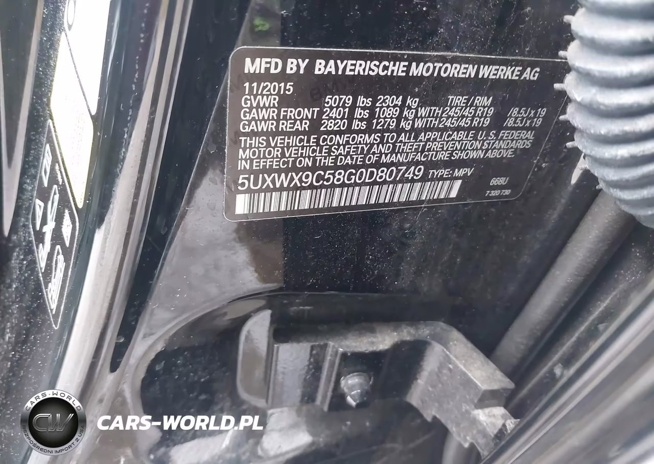 2016 BMW X3 xDrive28I VIN:5UXWX9C58G0D80749 - 9