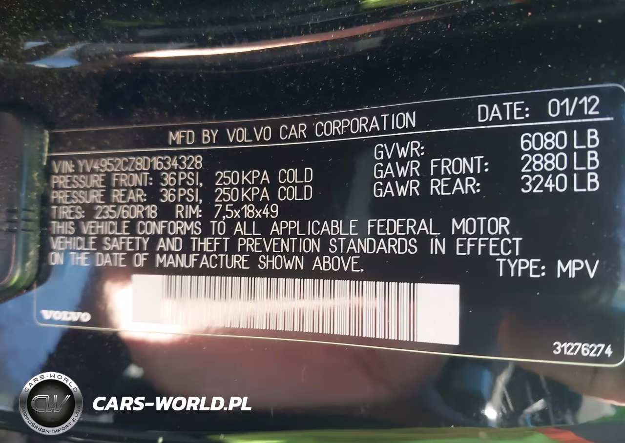 2013 Volvo Xc90 VIN:YV4952CZ8D1634328 - 9
