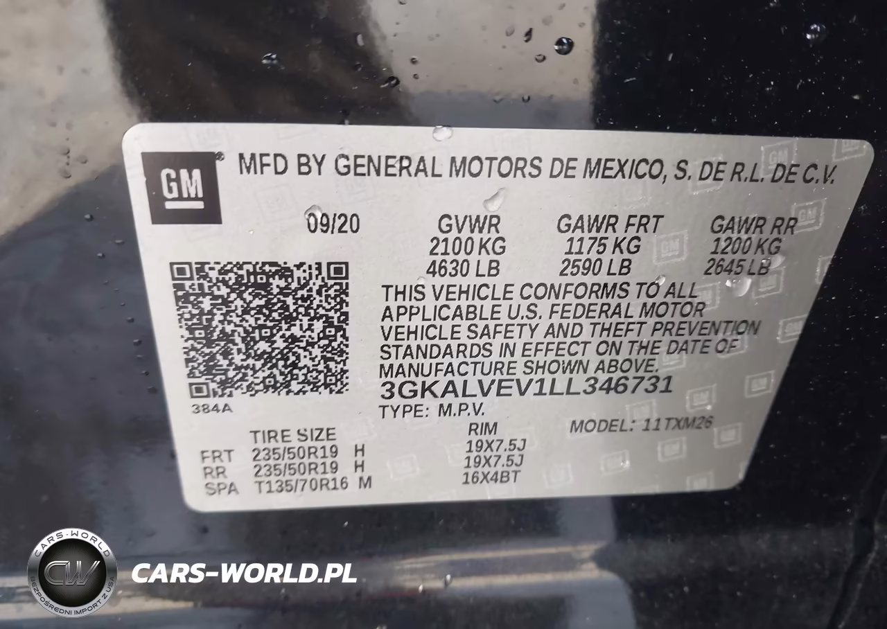 2020 GMC Terrain Awd Slt VIN:3GKALVEV1LL346731 - 9