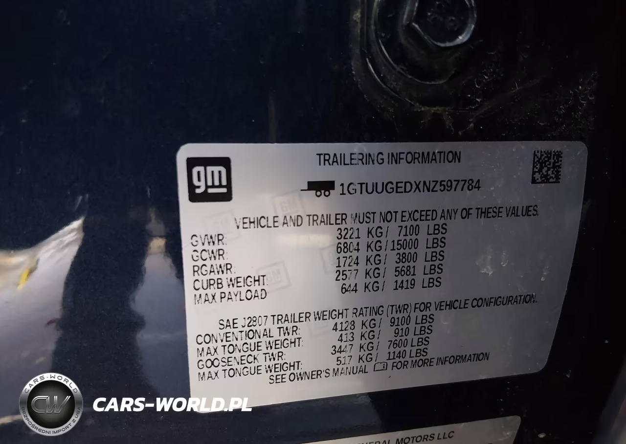 2022 GMC Sierra 1500 4Wd Standard Box Denali VIN:1GTUUGEDXNZ597784 - 9