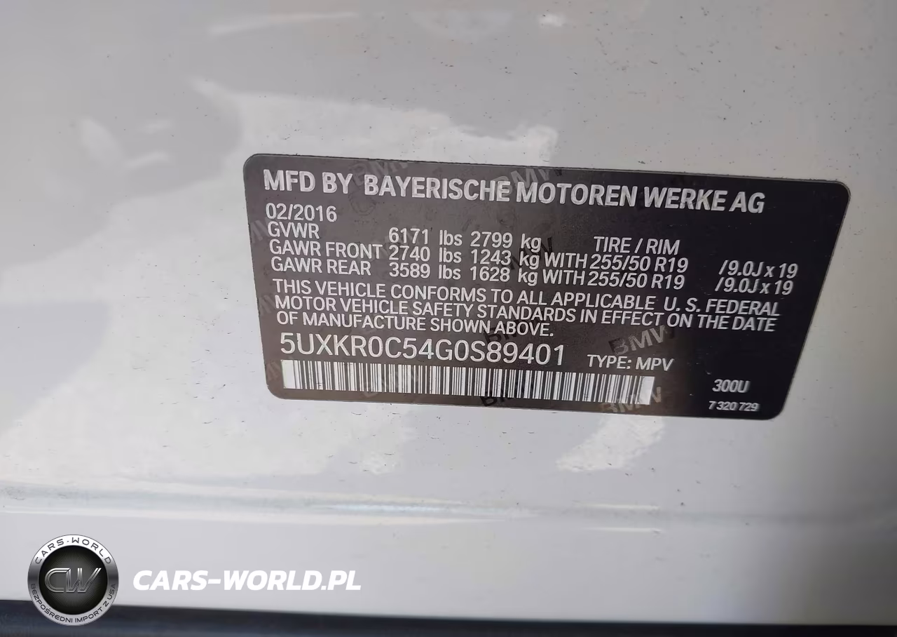 2016 BMW X5 xDrive35I VIN:5UXKR0C54G0S89401 - 9