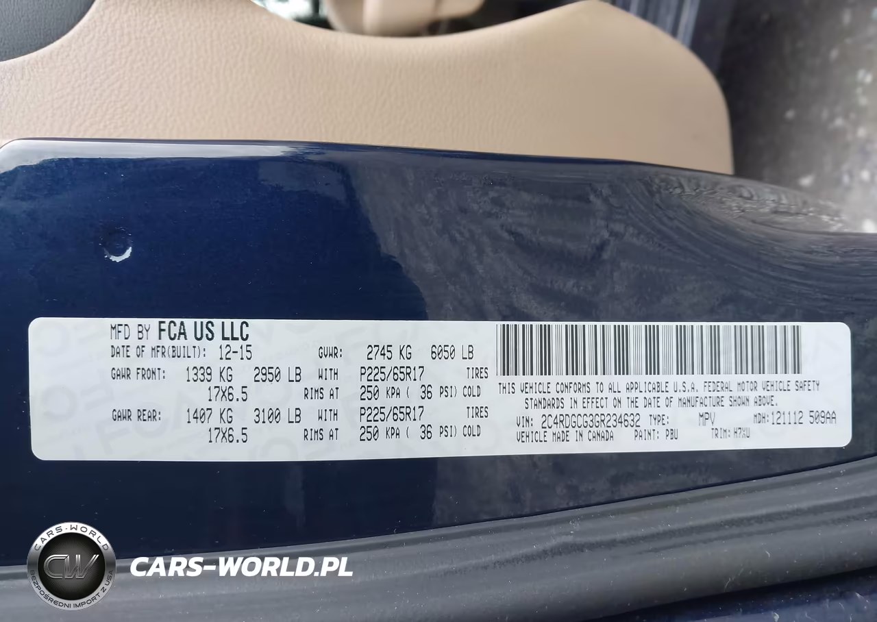 2016 Dodge Grand Caravan Sxt VIN:2C4RDGCG3GR234632 - 9
