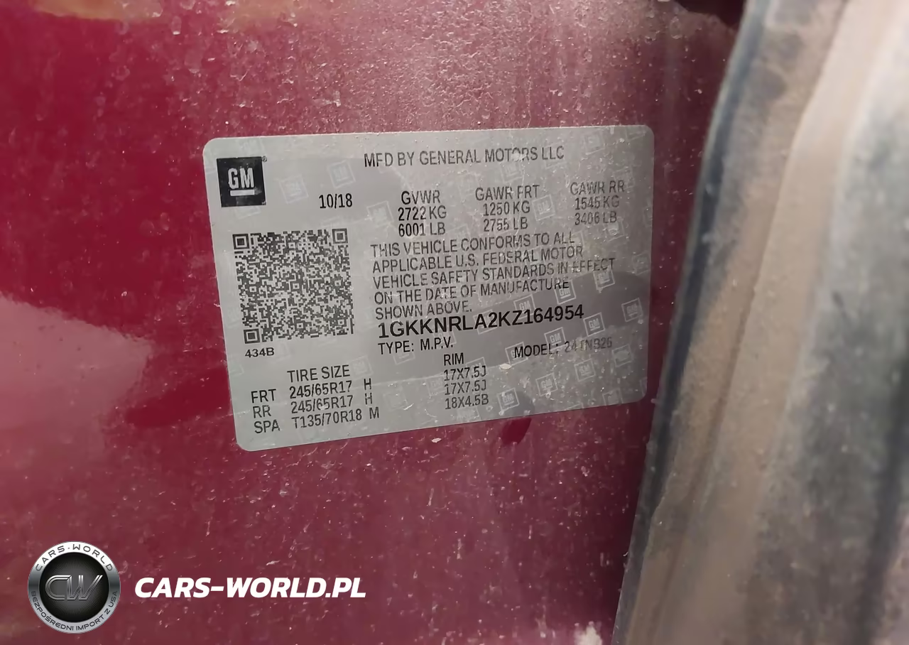 2019 GMC Acadia Sle-1 VIN:1GKKNRLA2KZ164954 - 9