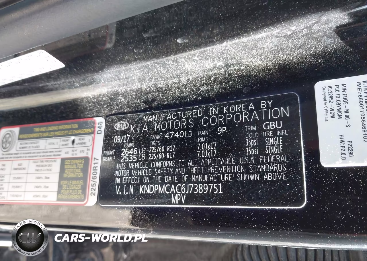 2018 Kia Sportage Lx VIN:KNDPMCAC6J7389751 - 9