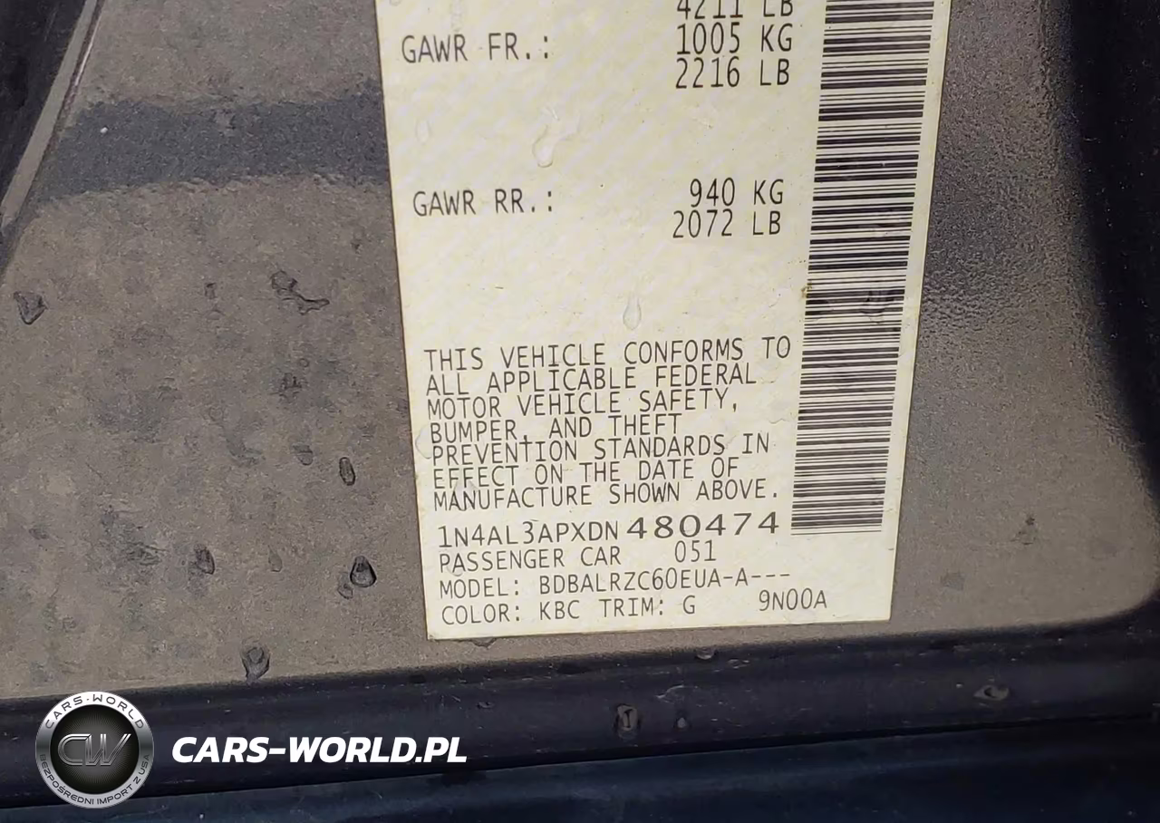 2013 Nissan Altima 2.5 S VIN:1N4AL3APXDN480474 - 9