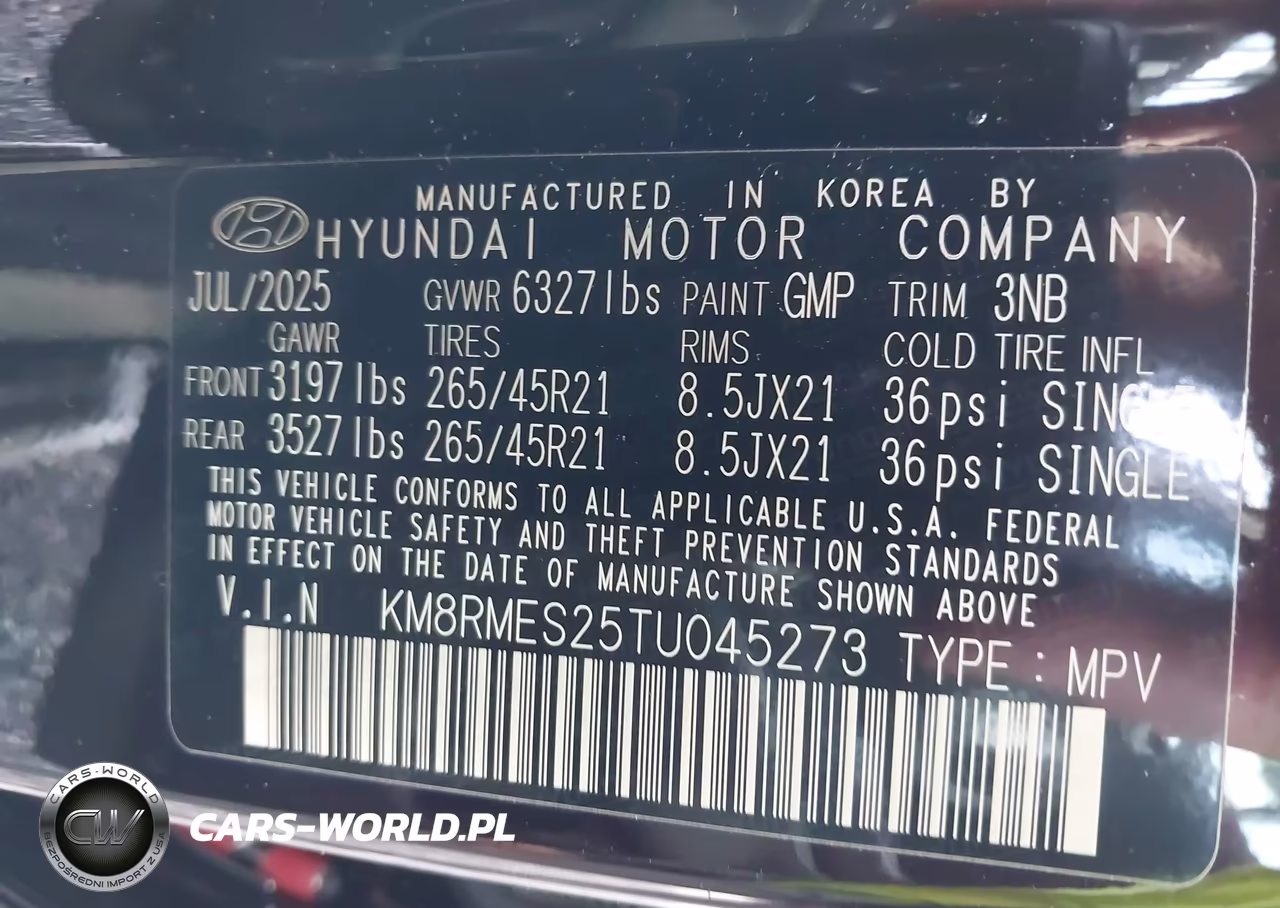 2026 Hyundai Palisade Calligraphy VIN:KM8RMES25TU045273 - 9