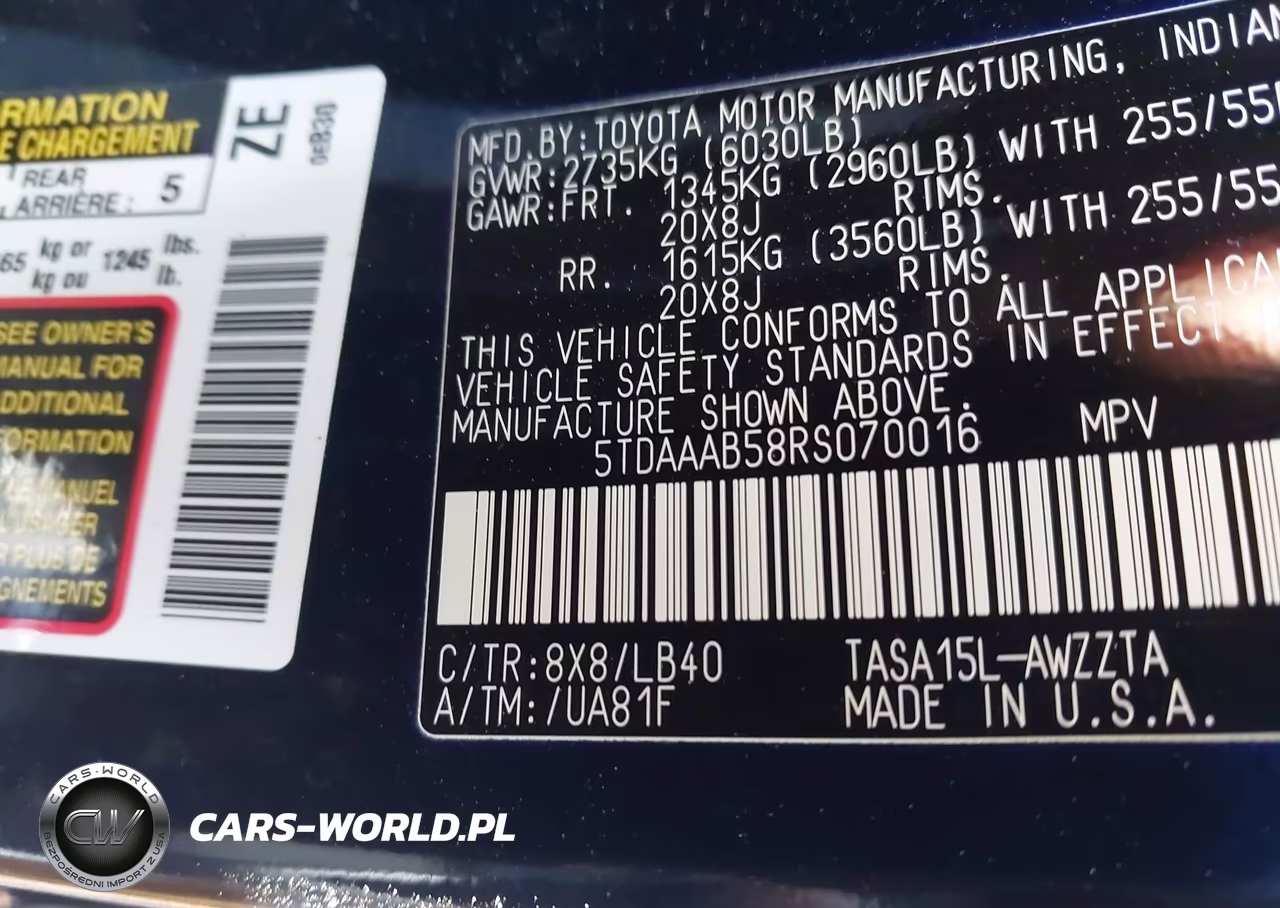 2024 Toyota Grand Highlander Platinum VIN:5TDAAAB58RS070016 - 9