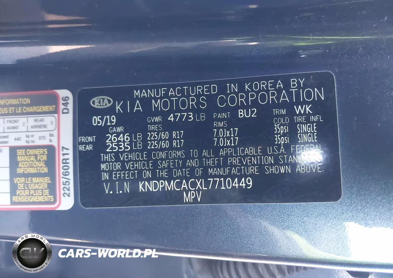 2020 Kia Sportage Lx VIN:KNDPMCACXL7710449 - 9