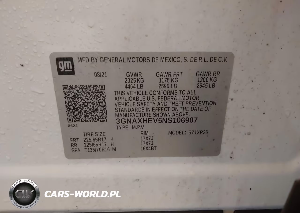 2022 Chevrolet Equinox Fwd Ls VIN:3GNAXHEV5NS106907 - 9