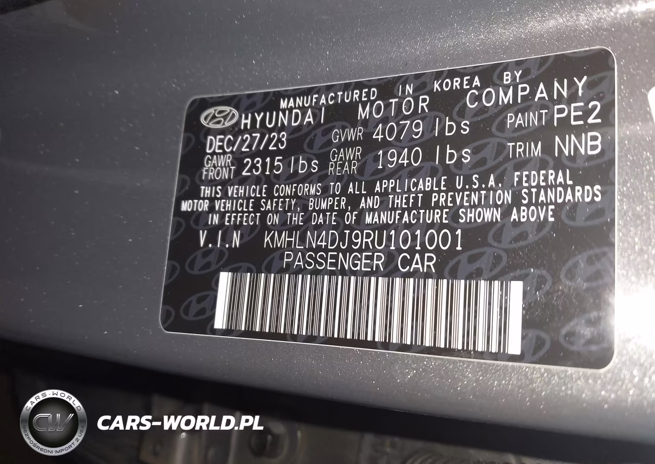 2024 Hyundai Elantra Hybrid Limited VIN:KMHLN4DJ9RU101001 - 9