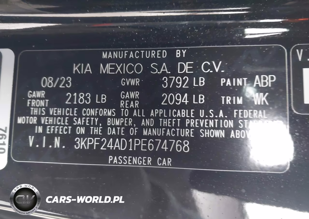 2023 Kia Forte Lxs VIN:3KPF24AD1PE674768 - 9