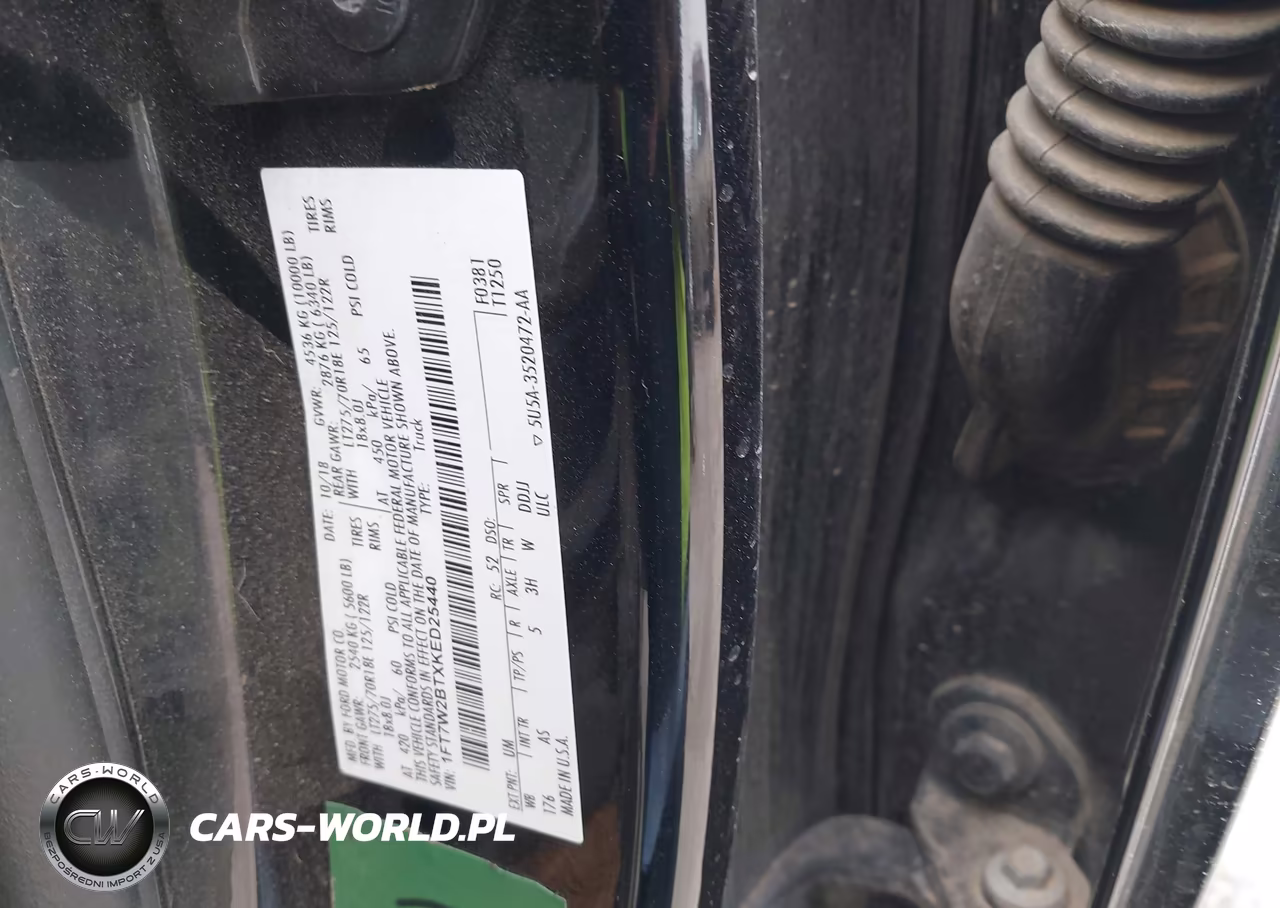 2019 Ford F-250 Xl VIN:1FT7W2BTXKED25440 - 9