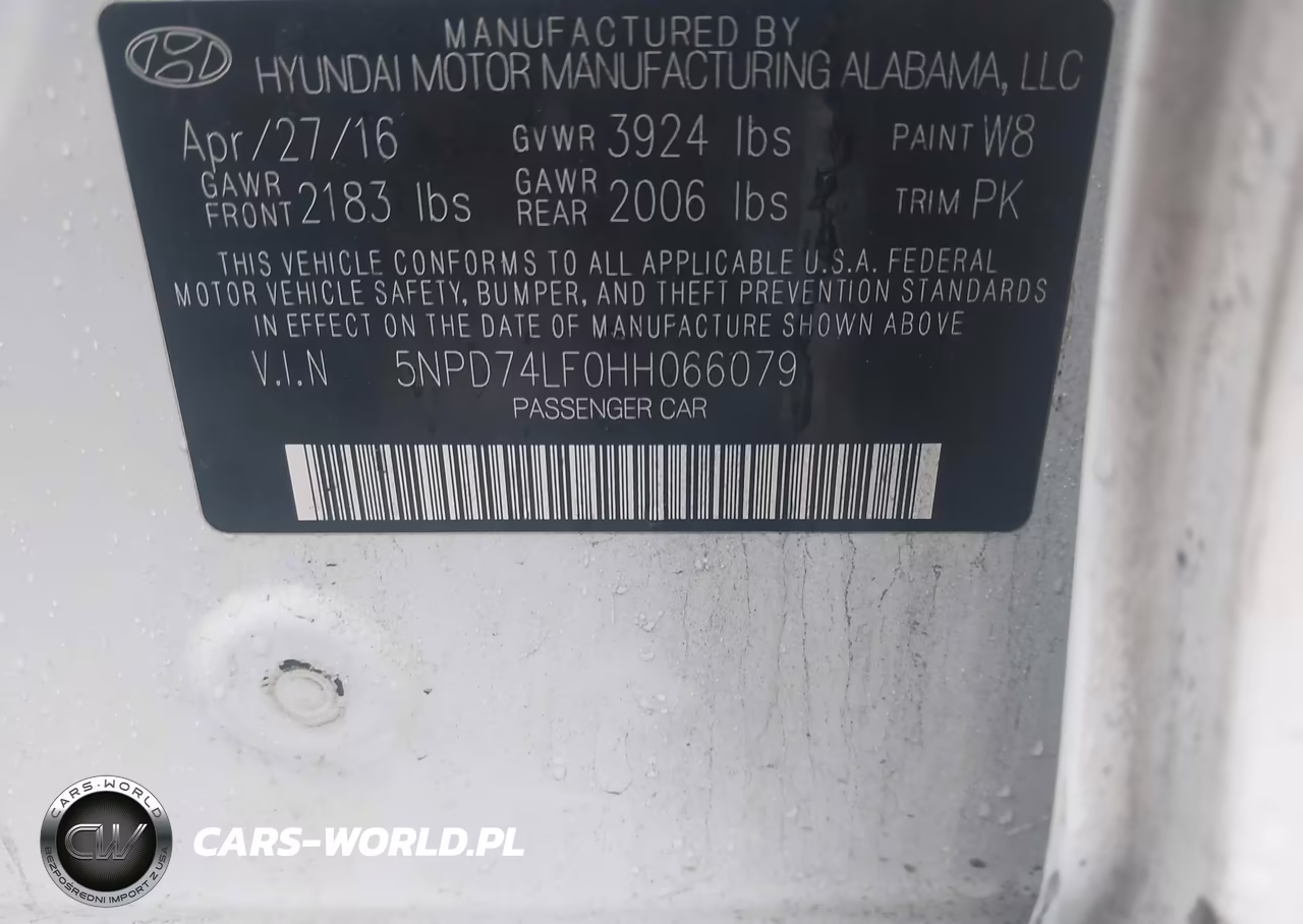 2017 Hyundai Elantra Se VIN:5NPD74LF0HH066079 - 9
