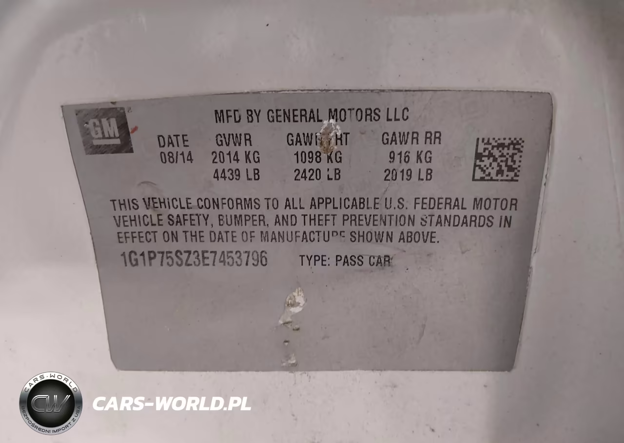 2014 Chevrolet Cruze Diesel VIN:1G1P75SZ3E7453796 - 9
