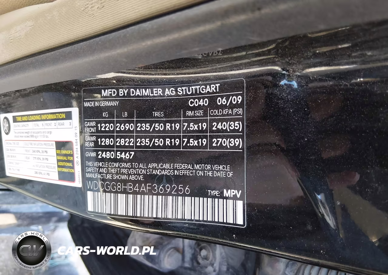2010 Mercedes-Benz Glk 350 4Matic VIN:WDCGG8HB4AF369256 - 9