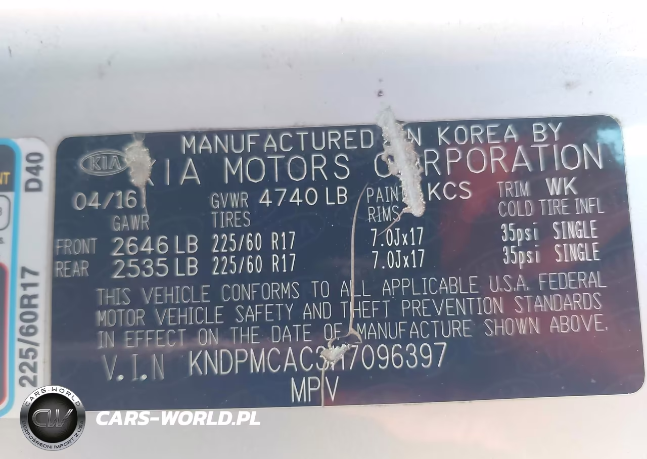 2017 Kia Sportage Lx VIN:KNDPMCAC3H7096397 - 17