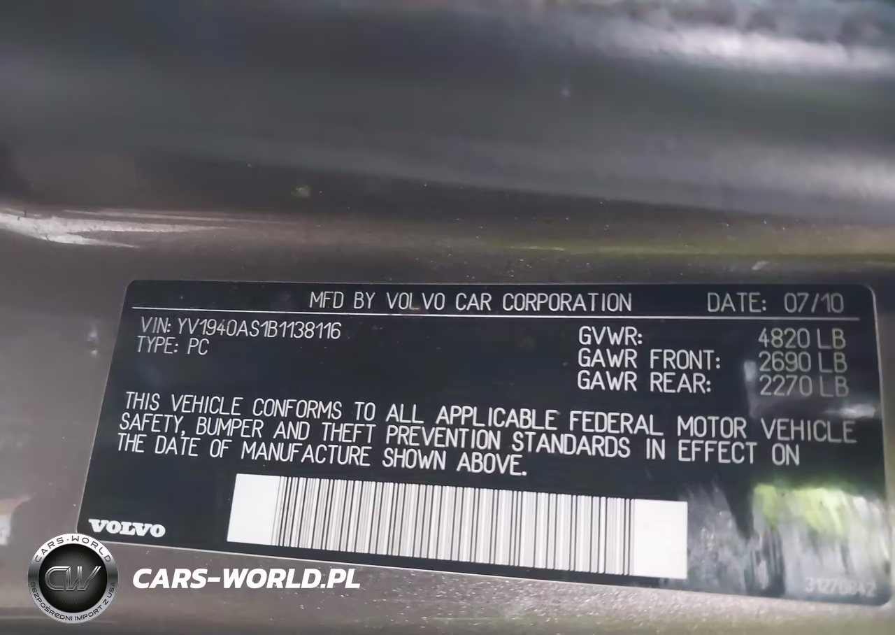 2011 Volvo S80 3.2 VIN:YV1940AS1B1138116 - 9