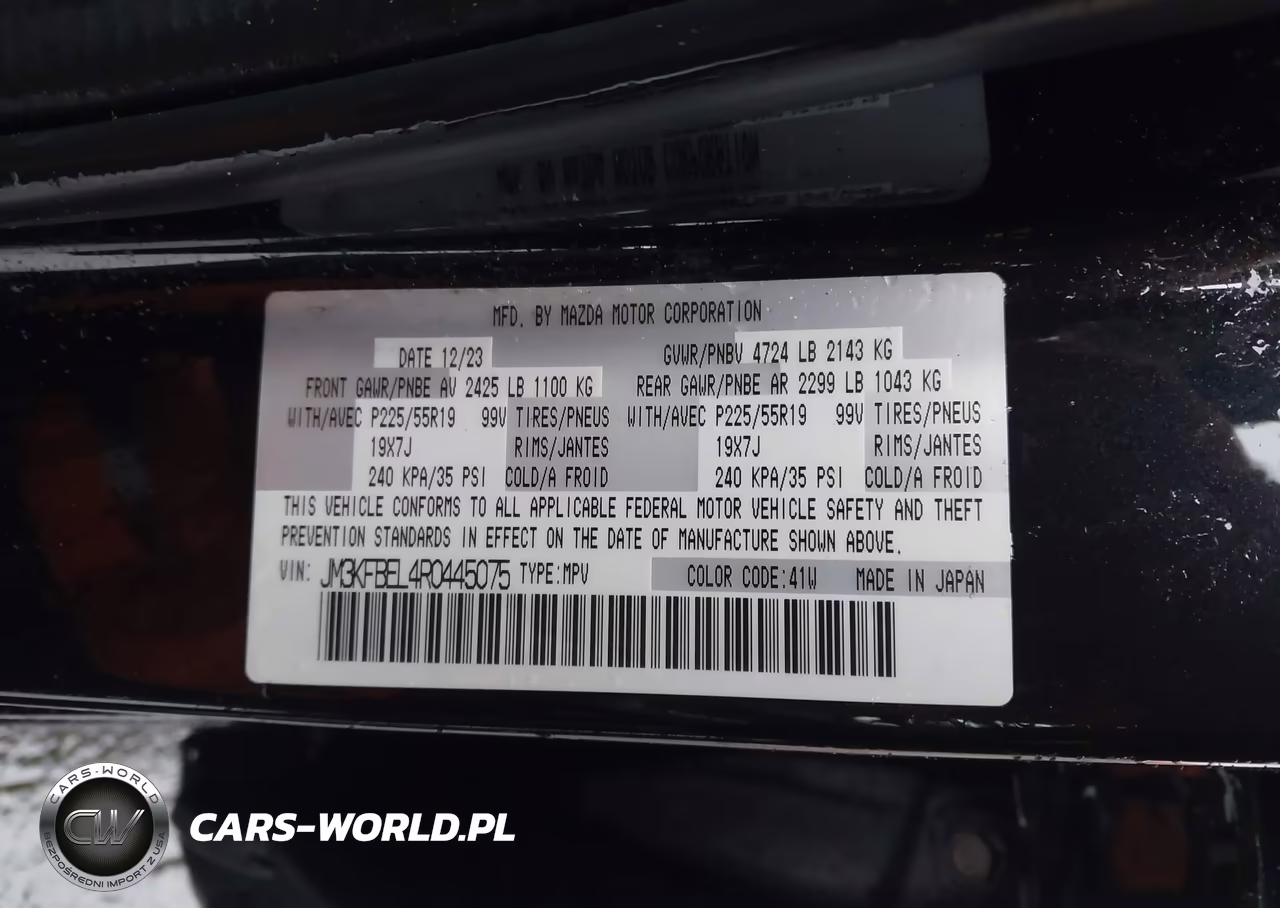 2024 Mazda Cx-5 2.5 S Premium Plus VIN:JM3KFBEL4R0445075 - 9