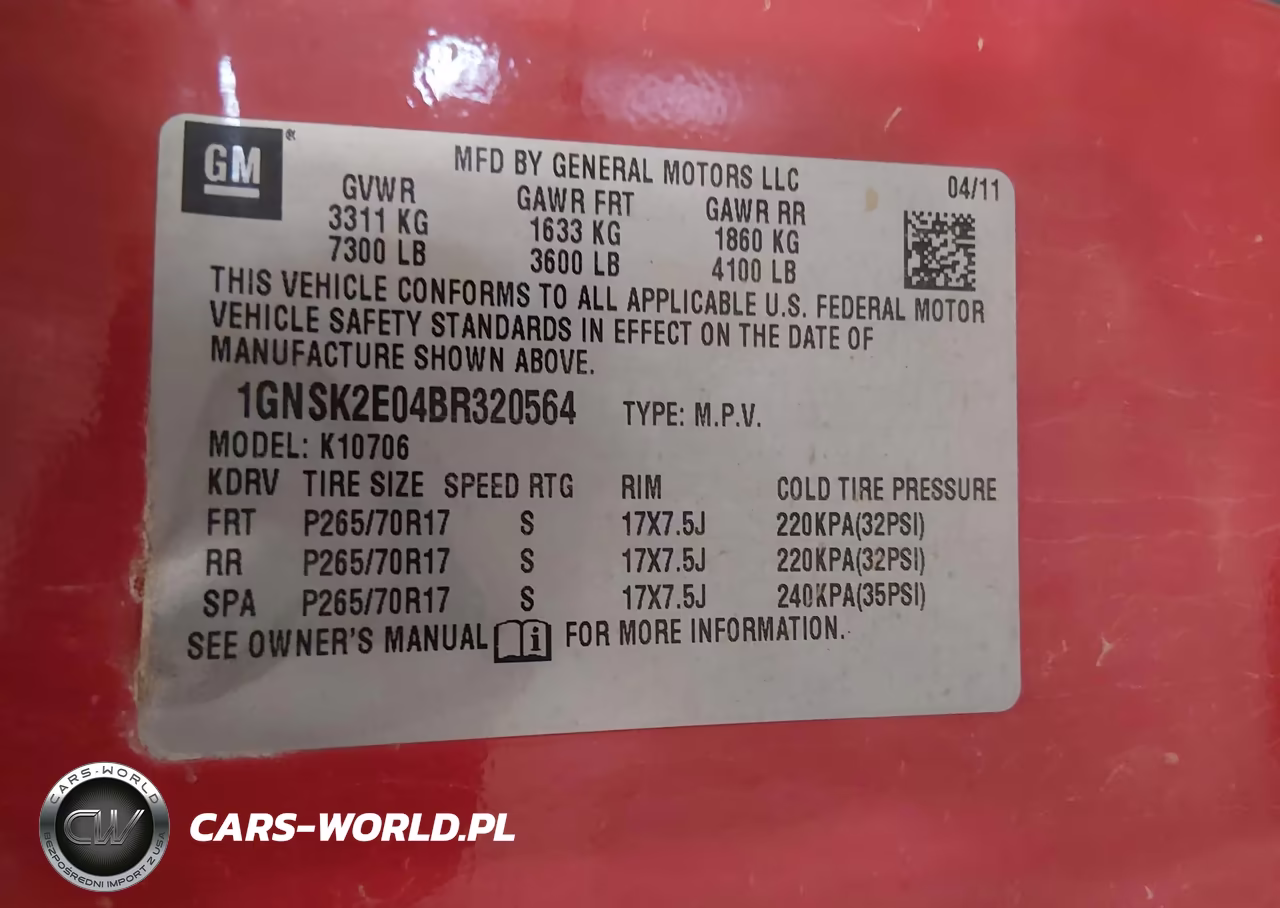 2011 Chevrolet Tahoe Special VIN:1GNSK2E04BR320564 - 9