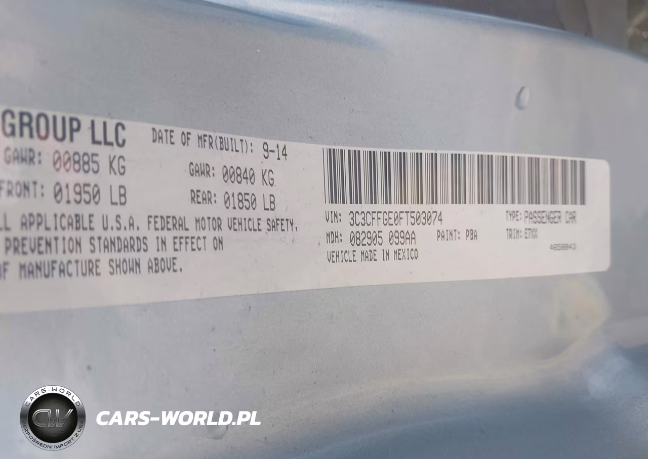 2015 Fiat 500E Battery Electric VIN:3C3CFFGE0FT503074 - 9