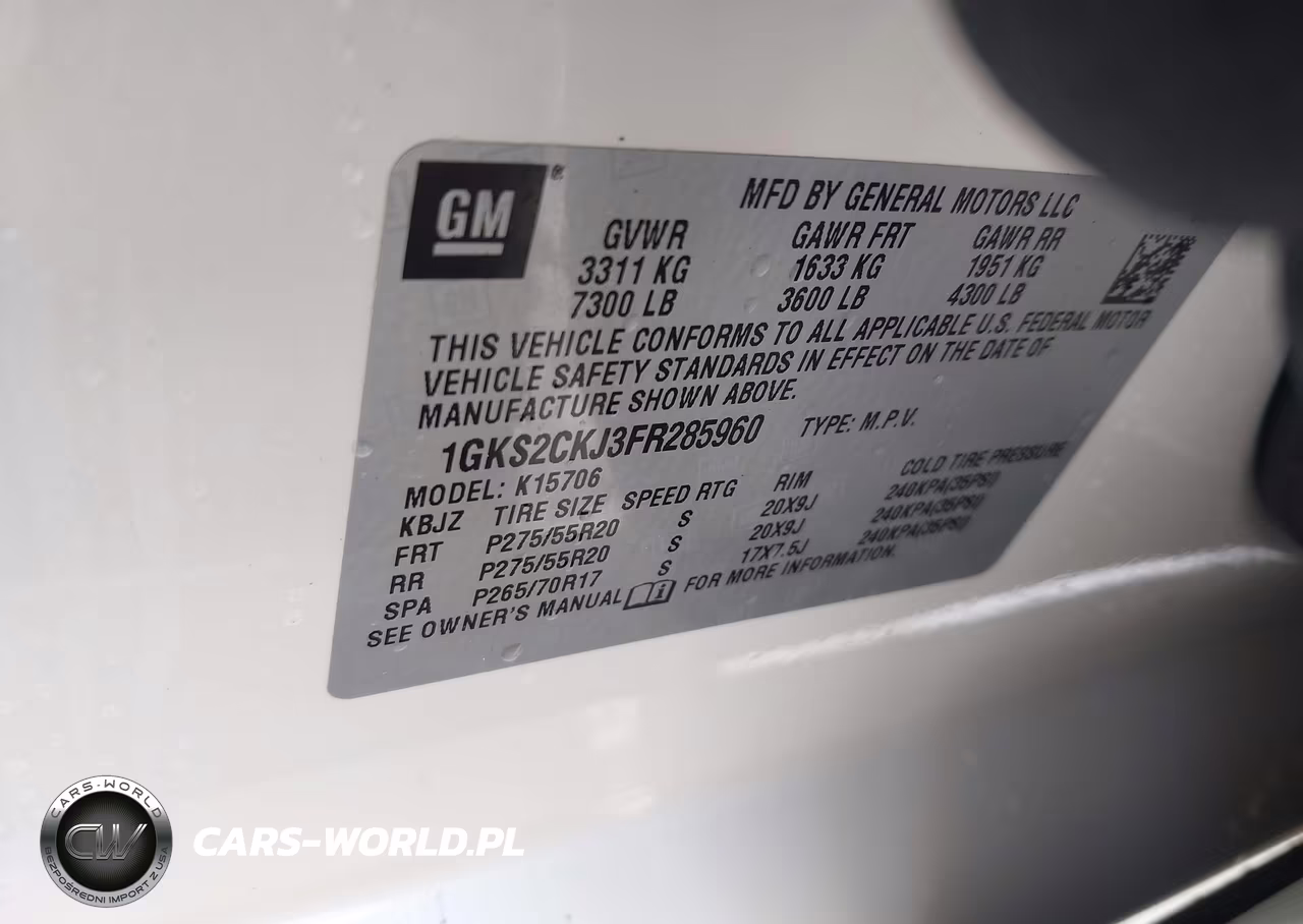 2015 GMC Yukon Denali VIN:1GKS2CKJ3FR285960 - 9