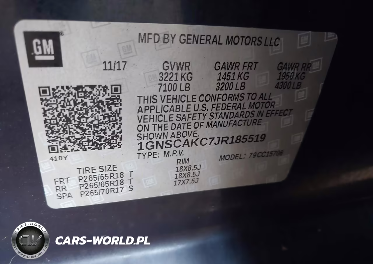 2018 Chevrolet Tahoe Ls VIN:1GNSCAKC7JR185519 - 9