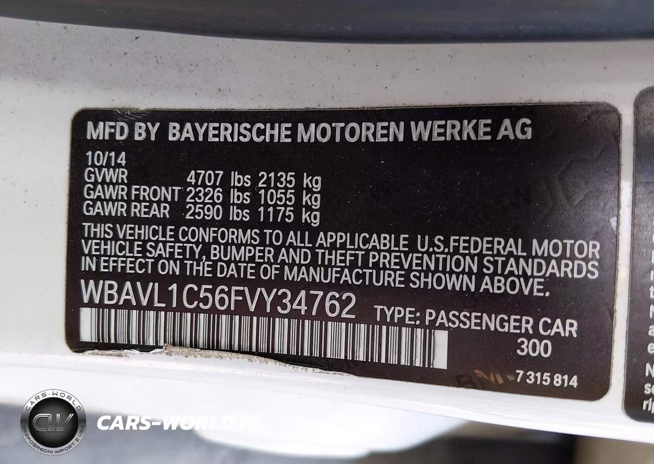2015 BMW X1 xDrive28I VIN:WBAVL1C56FVY34762 - 9