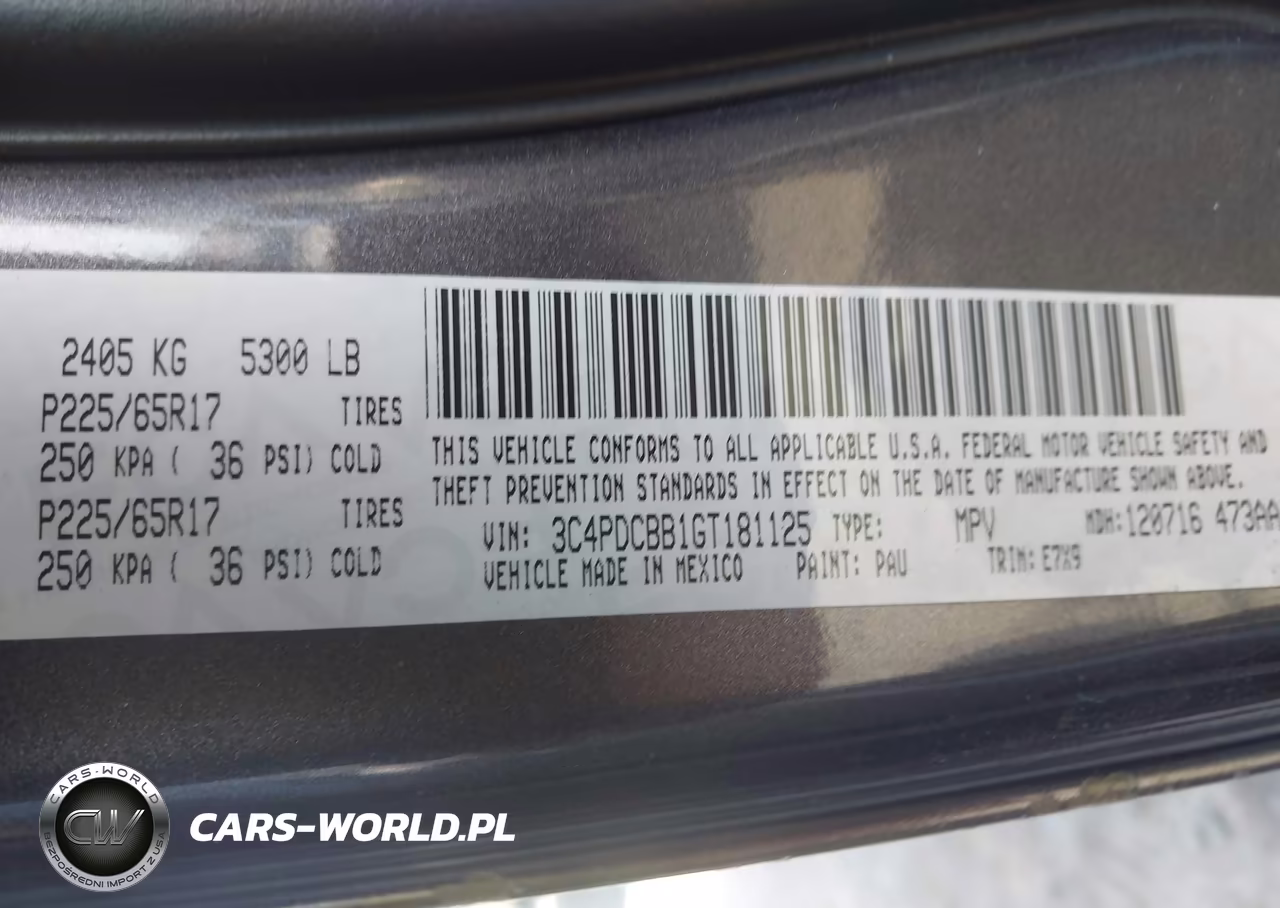 2016 Dodge Journey Sxt VIN:3C4PDCBB1GT181125 - 9