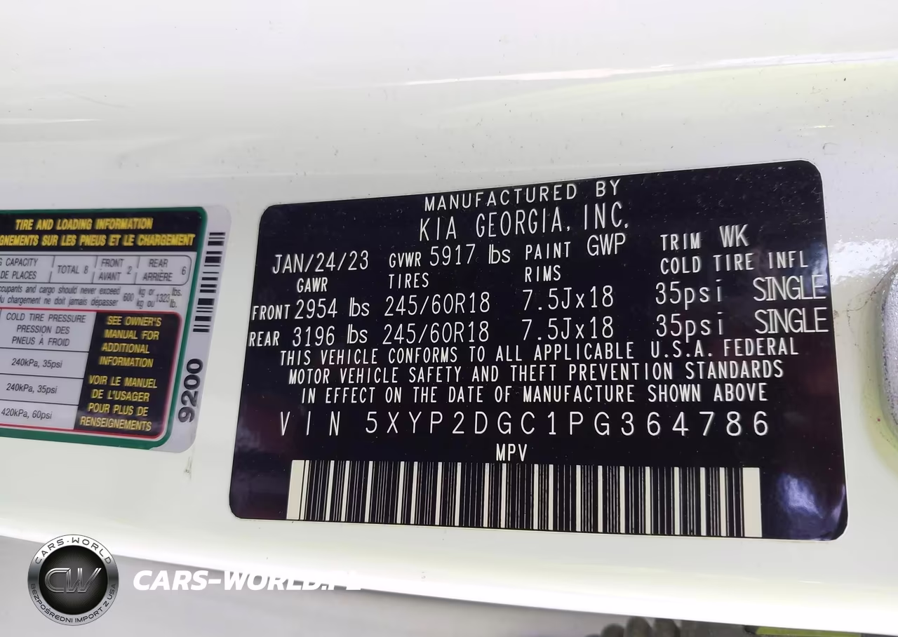 2023 Kia Telluride Lx VIN:5XYP2DGC1PG364786 - 9