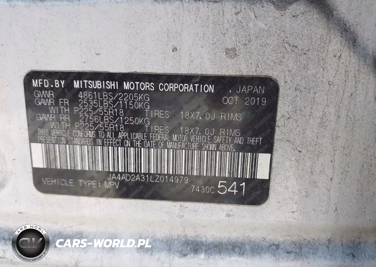 2020 Mitsubishi Outlander Es 2.4 VIN:JA4AD2A31LZ014979 - 9