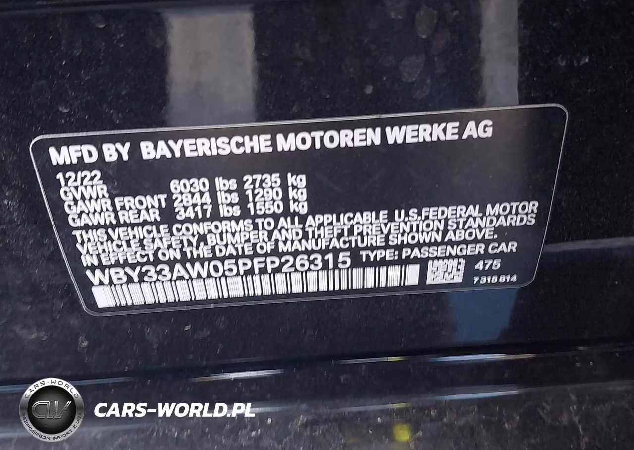 2023 BMW I4 M50 VIN:WBY33AW05PFP26315 - 9