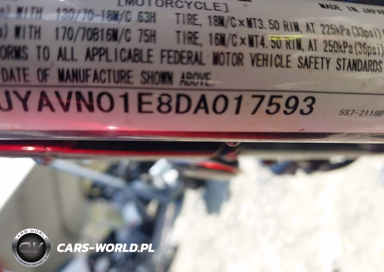 2013 Yamaha Xvs950 A-Ct VIN:JYAVN01E8DA017593 - 10