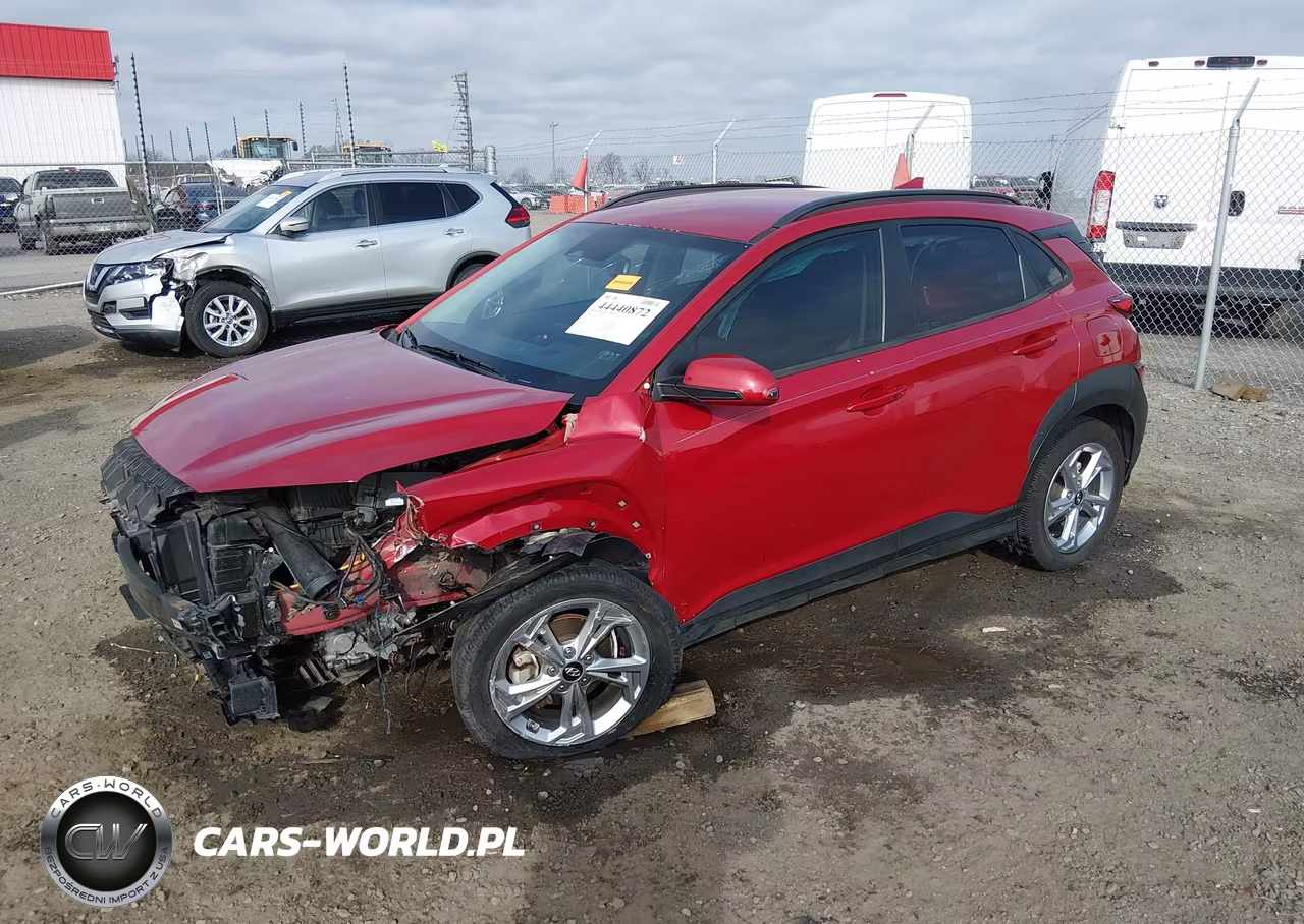 2022 Hyundai Kona Sel VIN:KM8K62AB0NU880387 - 2