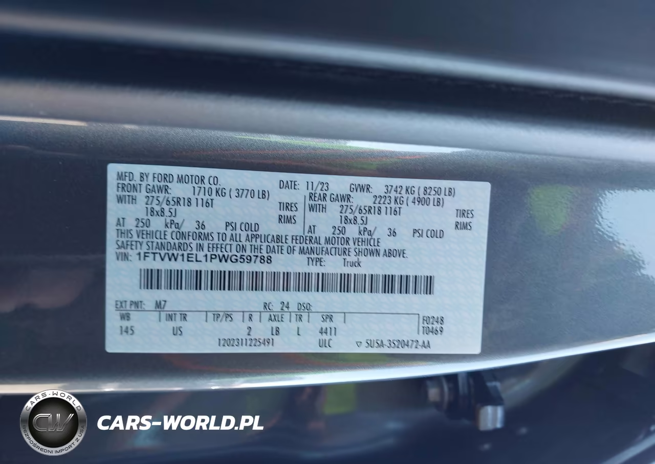 2023 Ford F-150 Lightning Xlt VIN:1FTVW1EL1PWG59788 - 9